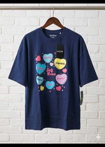 branded drop shoulder tshirt