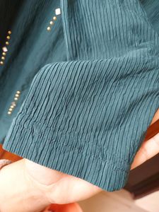 Green Casual Long Tunic Top With Tags (New)