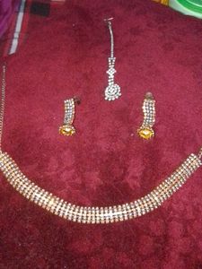Necklace, Earrings &amp; Maang Tikka Set