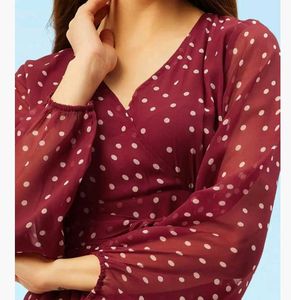 Chic Polka Dot Ruffle Dress