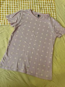 Cute Pink Floral T-Shirt