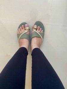 Stylish Olive Green  Sandals