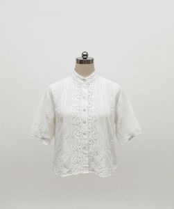 Elegant White Embroidered Top
