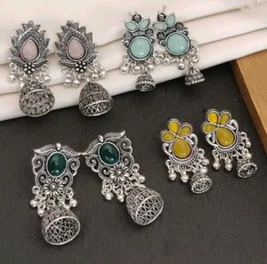 Designer Jhumka Earrings Set