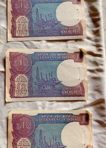 Collectible One Rupee Notes - Set of 3