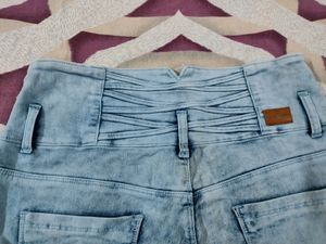 Slimfit High Waist ☁ Skye Blue Jens