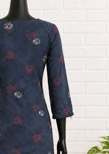 Stylish Blue Kurti with Abstract Print