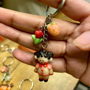 Cute Handmade Doll Keychain