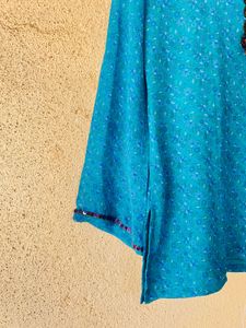 Beautiful Teal Kurta with Sequins