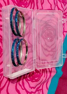 Sparkling Teal Bangle Set