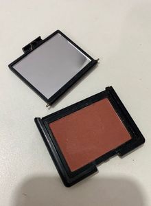 Combo of Nars blush + Huda beauty highlighter