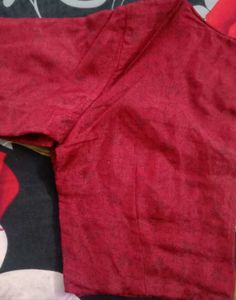 maroon Printed Blouse