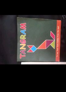 Yellow Tangram Puzzle Pieces