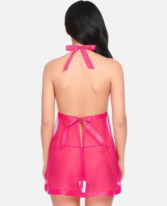 Sexy Pink Babydoll Lingerie Set