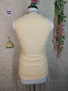 Ruched Side Drawstring Tank Top