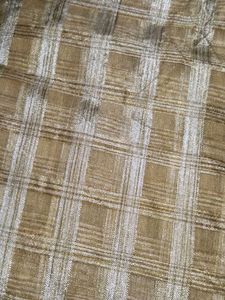 Elegant Checked Saree with Green Border