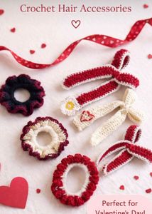 Crochet Hair Accessories Set
