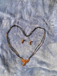 Traditional Mangalsutra with Earrings