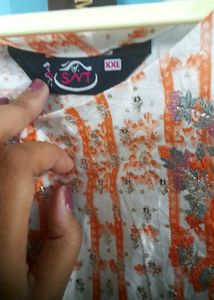 Elegant Floral Print Kurta