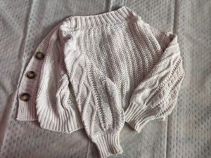 Cream Cable Knit Cropped Cardigan