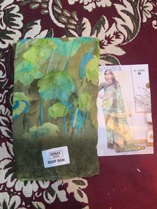 Ronak Green Fancy and Fashion Saree