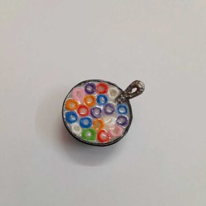 Colorful 🥣froot loop Cereal Bowl - Fridge Magnet