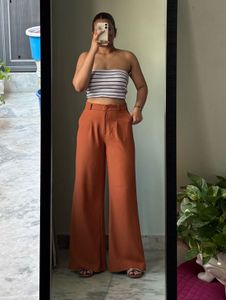 High-Waisted Wide-Leg Pants