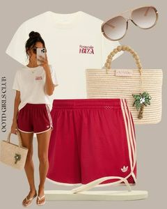 Adidas Maroon/Pink Shorts