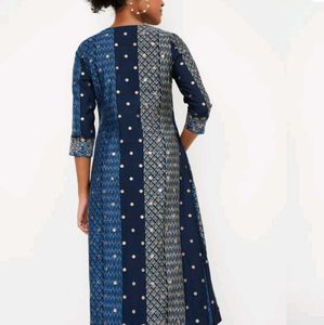 Elegant Blue Printed Kurta