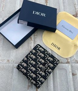 Dior Monogram Bifold Wallet FOR MENS WD BOX