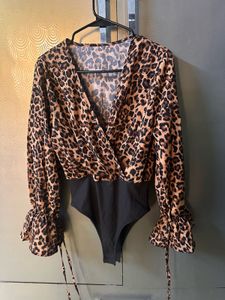 Leopard Print Bodysuit