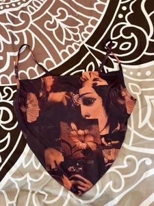 Boho Print Corset Top