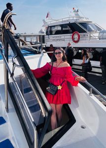 Vibrant Off-Shoulder Summer Dress