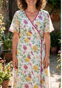 Floral Print Wrap Dress