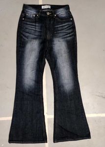 Authentic DVP KOREA Flared Dark Wash Denim Jeans
