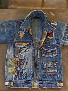 Unique Graffiti Denim Jacket