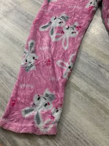 Cozy Pink Rabbit Pajama Pants