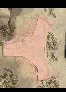 Pink Briefs with Bow Print