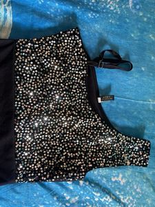 Sparkly One-Shoulder Party Dress