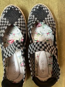 Catwalk Woven Ballerinas