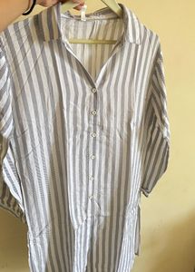 Striped Long Tunic Top