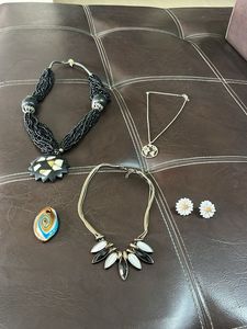 Combo of 3 Necklace, pendant and Earring Set