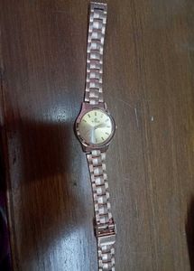 Rose Gold Tone Bracelet Watch