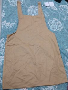 Khaki Overall Dress