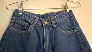 Blue Wide Leg Jeans