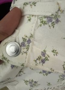 H&amp;M Floral Print High Waist Jeans