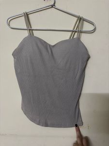 Ribbed Spaghetti Strap Tank Top