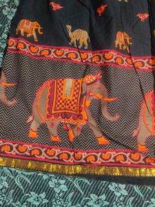 Elephant Print Maxi Skirt