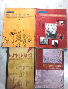 Set of 4 School Textbooks