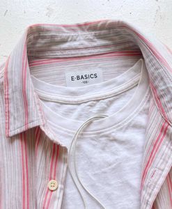 Korean Y2K Candy Stripe Streetwear Shirt